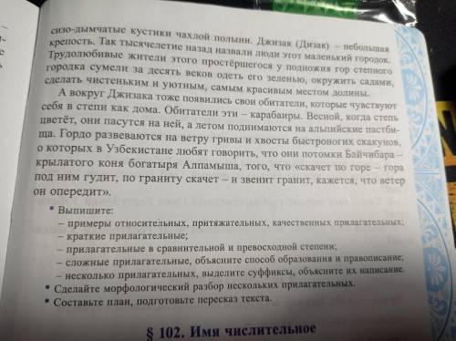 Упражнение 482. Прочитайте текст.Выпишите: – примеры относительных, притяжательных, качественных при