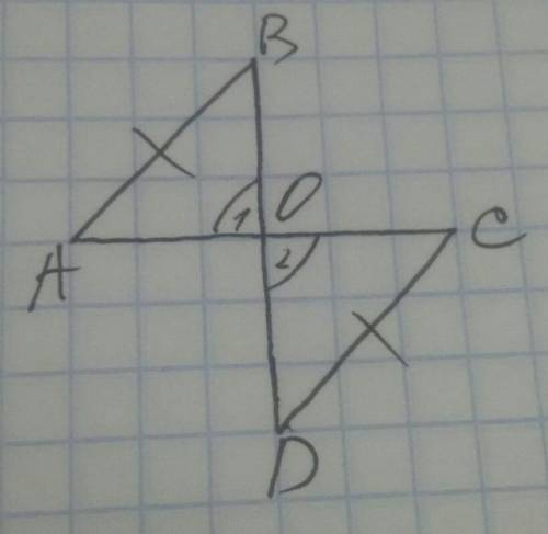 Чертеж ^ | дано: AB=CD AB||CDдоказать: BO=OD