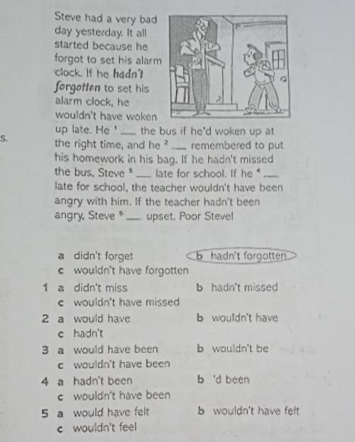 Third conditionalComplete the text . Choose the correct answer.