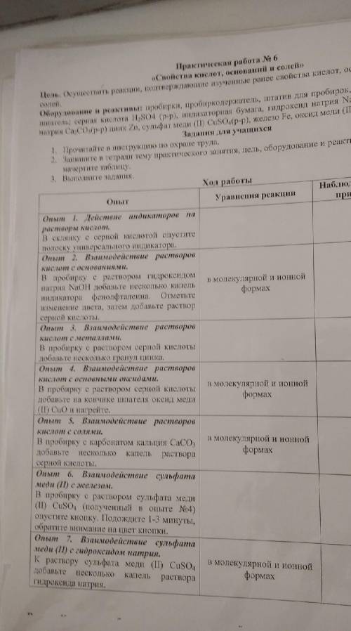 . нужно составить уравнения реакций. ​