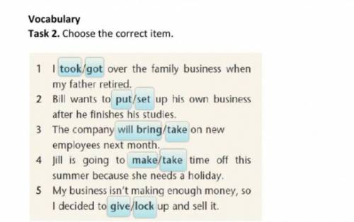 Choose the correct item 
