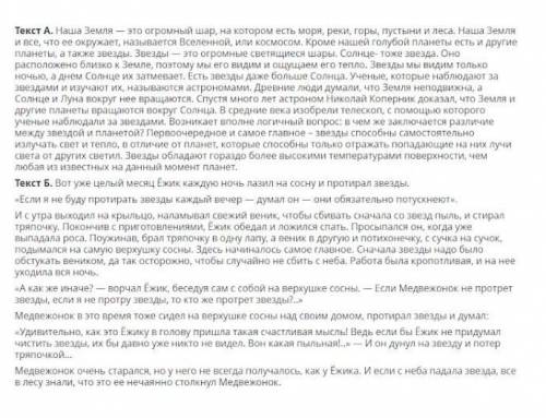 Определите стиль обоих текстов. ​