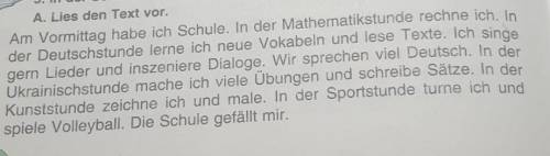 Erzähle den Text Im Perfekt