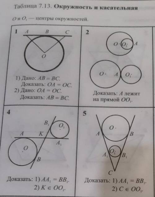 7.13 окружность и касательная.Решить 4 задачи