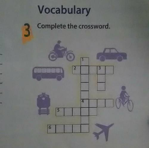 VocabularyComplete the crossword.