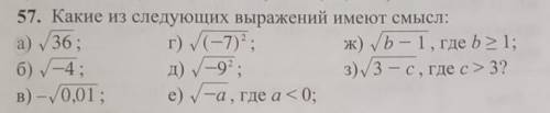 Какие из следующих выражений имеют смысл