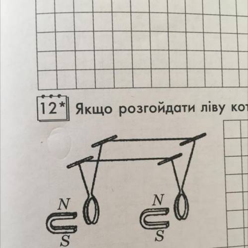 Якщо розгойдати ліву котушку то права почне розхитуватися чому?