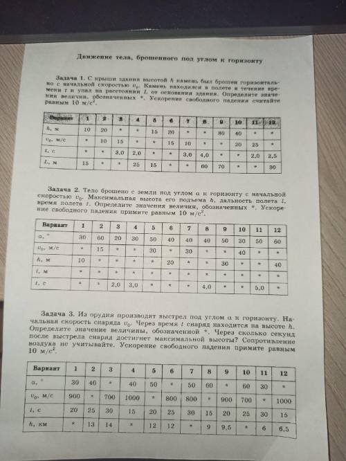 РЕШИТЬ ВСЕ ТРИ ЗАДАНИЯ ВАРИАНТ 11 (желательно на тетрадке)