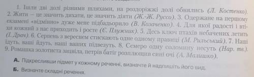 Українська мова завдання А, Б
