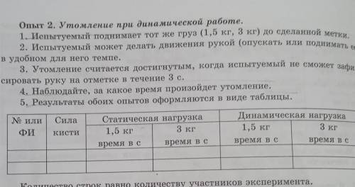 Лабораторная работа 7 Изучение процесса утомления мышц при статической и динамической работе