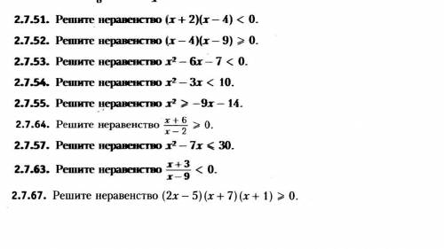 Решение неравенств методом интервалов 9 класс