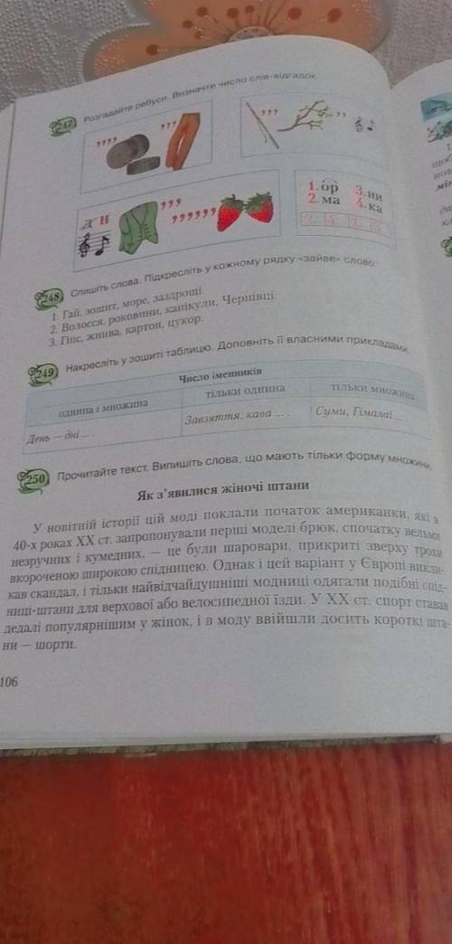 , упражнение 249 . Выполнить до 18:00 .