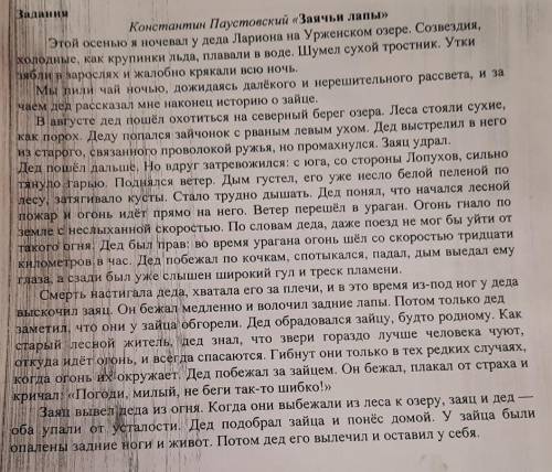 Задание 1. Составьте простой план.