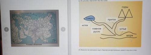 (1)Объем воды составляет около 25 млн. км3, которые сосредоточены в водах суши. а) По рисунку опреде