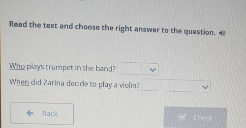 Read the text and choose the right answer to the question. = Who plays trumpet in the band? When did