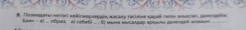 Поэмадагы негызгы кейыпкерлерлердын жасалу тасылыне карай типын