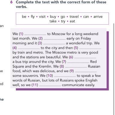 Complete the text with the correct form of these verbs. A was 2 They at the cinema last night. They