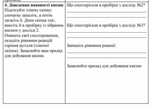 Практична робота No 4 з хімії «Добування кисню з гідроген пероксиду, збирання, доведення його наявно
