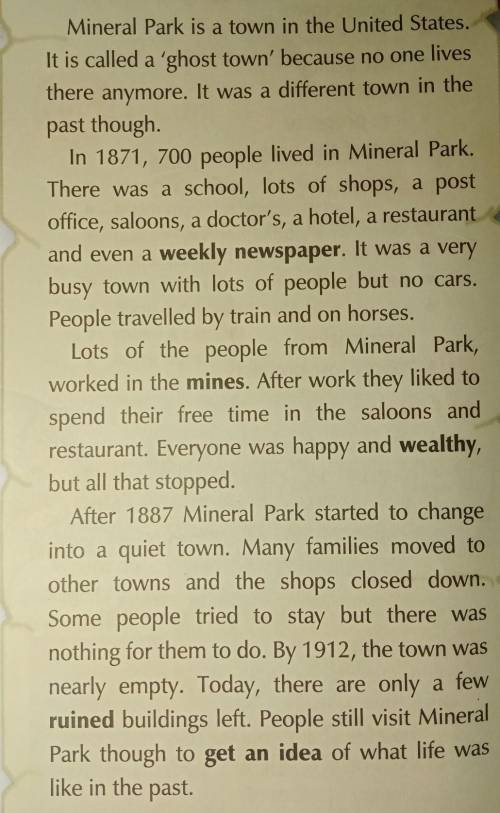 . надо выписать из текста глаголы в Past Simple вместе с подлежащим, например: People travelled, it
