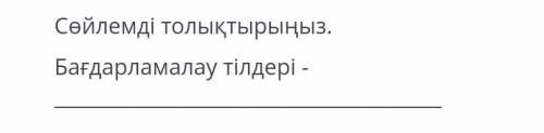 Бағдарламалау тілдері деген не