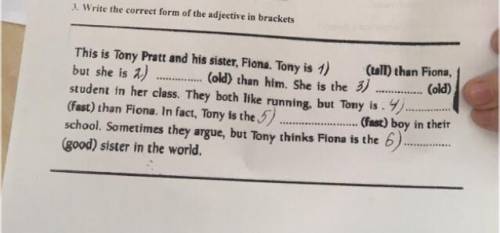 Write the correct form of the adjective in brackets !!