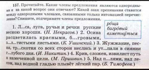 с домашним заданием по русскому языку
